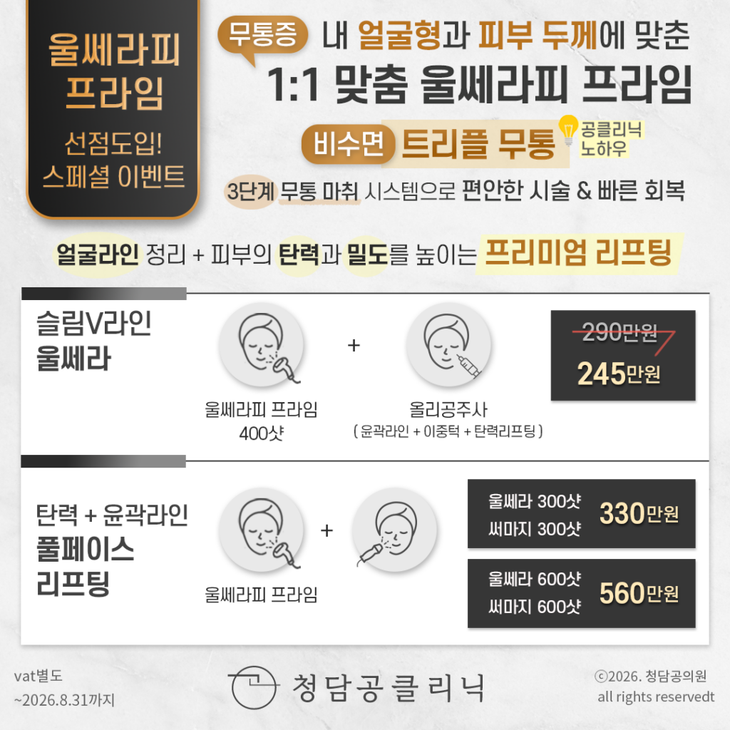정방 무통 울쎄라 3